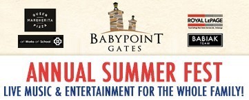 Baby Point Gates BIA SummerFest Schedule of Events